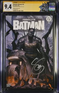 Image for Absolute Batman #10 CGC 9.4 Signed by Scott Snyder