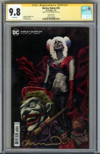 Image for HARLEY QUINN #24 CGC 9.8 SS SIGNED LEE BERMEJO VARIANT COVER LOW POP 2 VERY RARE