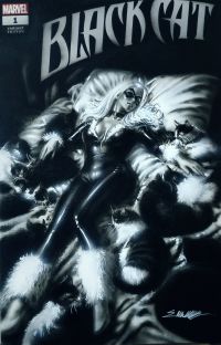 Image for Black cat - charcoal pencils And indian inks on AirBrush by Manu Silva 