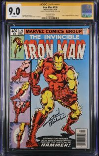 Image for Iron Man #126 CGC 9.0 Signed by David Michelinie