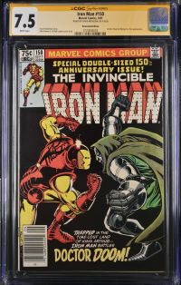 Image for Iron Man #150 CGC 7.5 Signed by David Michelinie