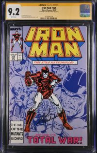 Image for Iron Man #225 CGC 9.2 Signed by David Michelinie