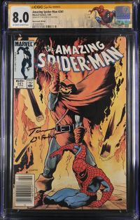 Image for Amazing Spider-Man #261 CGC 8.0 Signed by Tom Defalco