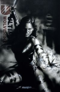 Image for X-Men Psylocke charcoal pencils And AirBrush by Manu Silva 