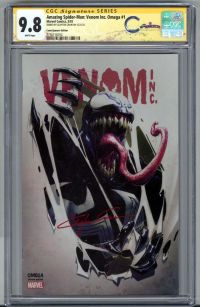 Image for AMAZING SPIDER MAN: VENOM INC OMEGA #1 CGC 9.8 SS SIGNED CLAYTON CRAIN VARIANT