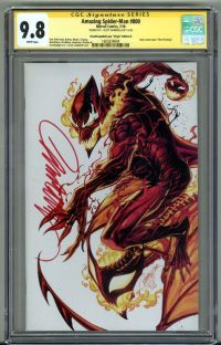 Image for AMAZING SPIDER-MAN #800 CGC 9.8 SS SIGNED J SCOTT CAMPBELL VIRGIN VARIANT H RARE