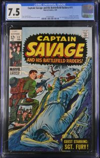 Image for Captain Savage and His Battlefield Raiders #11 CGC 7.5