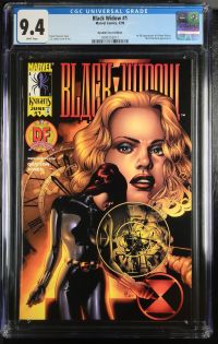 Image for Black Widow #1 | Dynamic Forces Edition | CGC 9.4 | Universalsmall crease right center of front cover1st full appearance of Yelena Belova.Matt Murdock appearance.Devin Grayson storyJ.G. Jones cover & art