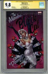 Image for BLACK CAT #1 CGC 9.8 SS SIGNED J. SCOTT CAMPBELL VARIANT EDITION E LE 1500 RARE