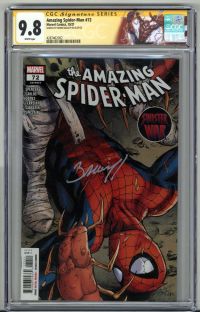 Image for THE AMAZING SPIDER MAN #72 CGC 9.8 SS SIGNED MARK BAGLEY FIRST SINISTER WAR RARE