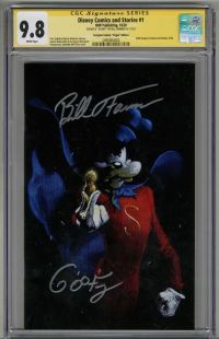 Image for DISNEY COMICS AND STORIES #1 CGC 9.8 SS SIGNED BILL FARMER GOOFY VIRGIN VARIANT