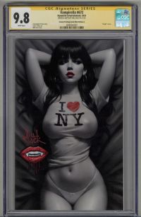 Image for VAMPIRELLA #672 CGC 9.8 SS SIGNED REMARK SKETCH WILL JACK VIRGIN COVER VERY RARE