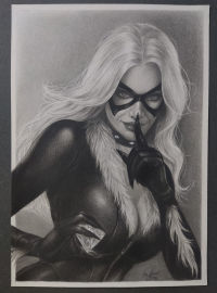 Image for Black Cat – Original Drawing by Marina Oliveira