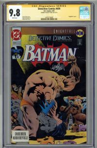 Image for DETECTIVE COMICS #659 CGC 9.8 SS SIGNED KELLEY JONES BATMAN KNIGHTFALL LOW POP 9