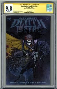 Image for DARK KNIGHTS DEATH SPEED METAL #3 CGC 9.8 SS SIGNED PEACH MOMOKO LOW POP RARE