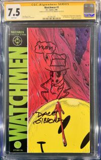 Image for DAVE GIBBONS RARE RORSCHACH SKETCH Watchmen 1 CGC 