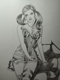 Image for Death (Steampunk) Pencil Illustration