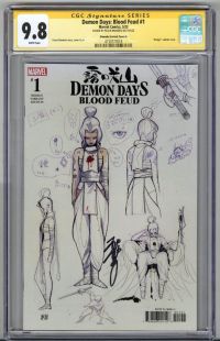 Image for DEMON DAYS: DEMON DAYS #1 CGC 9.8 SS SIGNED PEACH MOMOKO VARIANT COVER POP 6