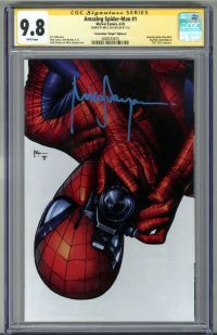 Image for AMAZING SPIDER MAN #1 CGC 9.8 SS SIGNED MICO SUAYAN C2E2 VIRGIN VARIANT LOW POP