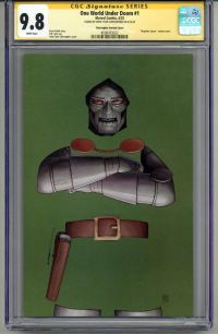 Image for ONE WORLD UNDER DOOM CGC 9.8 SS SIGNED JOHN TYLER CHRISTOPHER JTC VARIANT COVER
