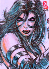 Image for Psylocke - Betsy Braddock. 2024 / Bazal. 8,3x11,7 in