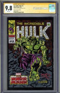 Image for INCREDIBLE HULK #19 CGC 9.8 SS SIGNED MATTHEW DIMASI SHATTERED VARIANT POP 7