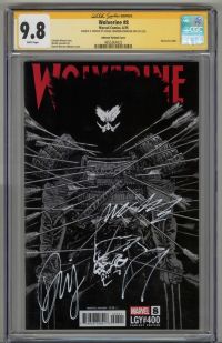 Image for WOLVERINE #8 CGC 9.8 SS SIGNED REMARK SKETCH DANIEL WARREN JOHNSON VARIANT COVER