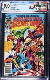 Image for Marvel Super Heroes Secret Wars #1 CGC 9.0
