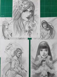 Image for Pack of five pencil sketches