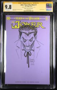 Image for Joker: Year of the Villain #1 CGC 9.8 Signed & Sketched by Arthur Adams