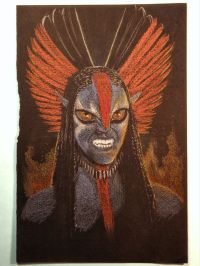 Image for Avatar Pastel Sketch on Black Paper