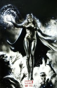 Image for Scarlet witch charcoal pencils And indian inks on AirBrush by Manu Silva 
