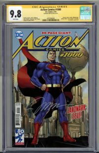 Image for ACTION COMICS #1000 CGC 9.8 SS SIGNED JIM LEE SUPERMAN COVER LOW POP RARE