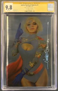 Image for JUSTICE SOCIETY OF AMERICA #1 CGC 9.8 SS SIGNED NATHAN SZERDY VIRGIN TATTOO FOIL