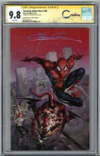 Image for AMAZING SPIDER MAN #798 CGC 9.8 SS SIGNED CLAYTON CRAIN VIRGIN VARIANT LOW POP