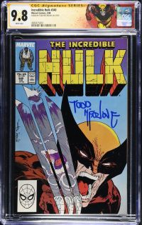 Image for Incredible Hulk #340 | CGC 9.8 | Signature SeriesSIGNED BY TODD MCFARLANE ON 2/9/26Hulk vs. Wolverine.X-Men & Leader appearance.Peter David storyTodd McFarlane artTodd McFarlane & Bob Wiacek cover