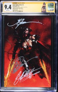 Image for Dark Nights: Metal #2 | Bulletproof Comics "Virgin" Edition | CGC 9.4 | Signature SeriesCGC Signature Series witnessed the Greg Capullo signing on 10/12/25.CGC Signature Series witnessed the Jonathan Glapion signing on 10/12/25.CGC Signature Series witnessed the Gabriele Dell'Otto signing on 10/12/25.SIGNED BY GREG CAPULLO, GABRIELE DELL'OTTO &JONATHAN GLAPION ON 10/12/251st appearance of The BatmanWho Laughs in cameo on last page.Scott Snyder storyGreg Capullo & Jonathan Glapion artGabriele Dell'Otto cover