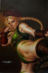 Image for Street Fighter cammy acrylics by Manu Silva 