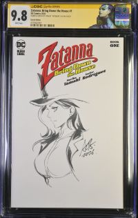 Image for Zatanna: Bring Down the House #1 | Sketch Edition | CGC 9.8 | Signature SeriesSIGNED & SKETCH BY STANLEY "ARTGERM" LAU ON 3/30/26Partial blank cover.Mariko Tamaki storyJavier Rodr�guez art