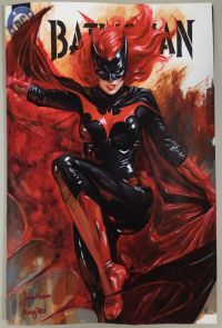 Image for Batwoman - Acrylic painting on Blank Variant comic