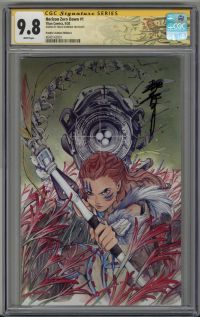 Image for HORIZON ZERO DAWN #1 CGC 9.8 SS SIGNED PEACH MOMOKO VIRGIN COVER LOW POP 4 RARE