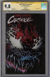 Image for EDDIE BROCK CARNAGE #1 CGC 9.8 SS SIGNED HUMBERTO RAMOS WRAPAROUND VARIANT POP 6