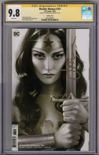 Image for WONDER WOMAN #761 CGC 9.8 SS SIGNED JOSHUA MIDDLETON VARIANT COVER LOW POP RARE