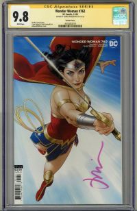 Image for WONDER WOMAN #762 CGC 9.8 SS SIGNED JOSHUA MIDDLETON VARIANT COVER LOW POP 10