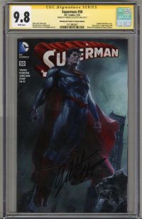 Image for SUPERMAN #50 CGC 9.8 SS SIGNED GABRIELE DELL'OTTO BULLETPROOF VARIANT LOW POP 9