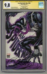 Image for AMAZING SPIDER-MAN #800 CGC 9.8 SS SIGNED J SCOTT CAMPBELL VENOM VARIANT EDITION