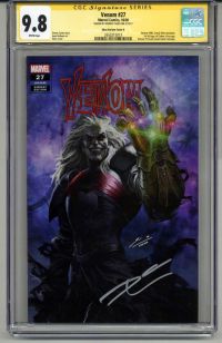 Image for VENOM #27 CGC 9.8 SS SIGNED DONNY CATES SKAN VARIANT COVER A COMIC MINT EDITION