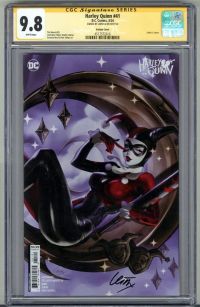 Image for HARLEY QUINN #41 CGC 9.8 SS SIGNED LESLEY LEIRIX LI VARIANT COVER LOW POP RARE