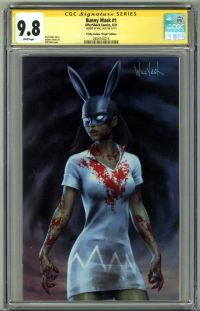 Image for BUNNY MASK #1 CGC 9.8 SS SIGNED WILL JACK TRINITY COMICS VIRGIN EDITION POP 15