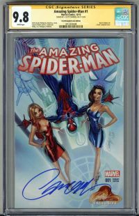 Image for AMAZING SPIDER-MAN #1 CGC 9.8 SS SIGNED J. SCOTT CAMPBELL VARIANT EDITION RARE